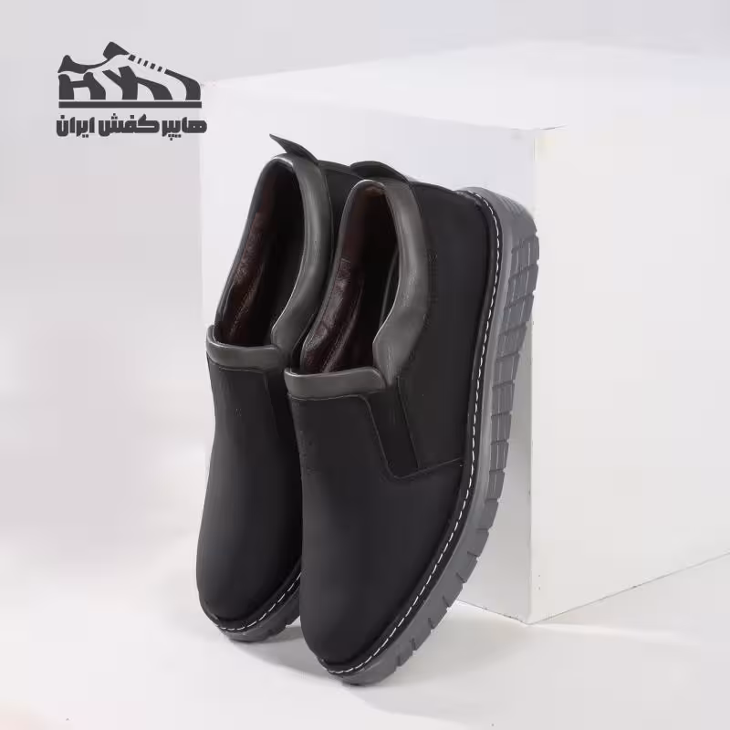 کفش طبی مردانه لژ دار ساده