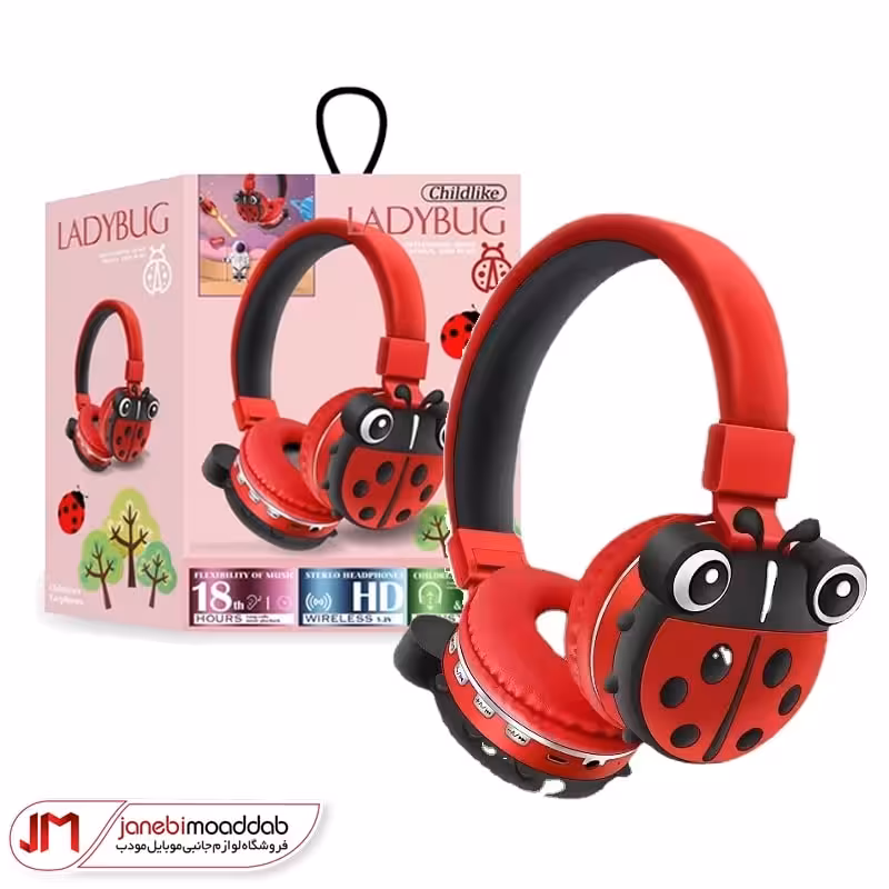 هدفون بی سیم کفشدوزکی مدل AH-806F