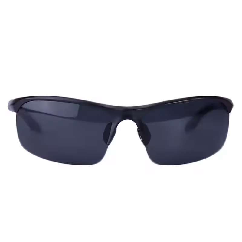 عینک آفتابی مردانه پلیس نیم فریم تمام مشکی 8565/1