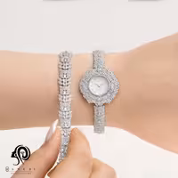 ست ساعت و دستبند نقره زنانه مدل SWB45