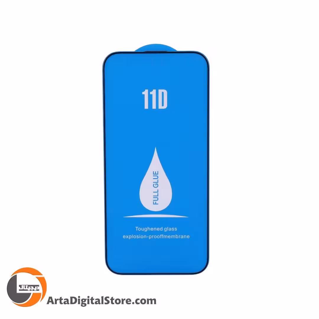 محافظ صفحه آیفون Full Glue 11D Glass iPhone 16 Pro