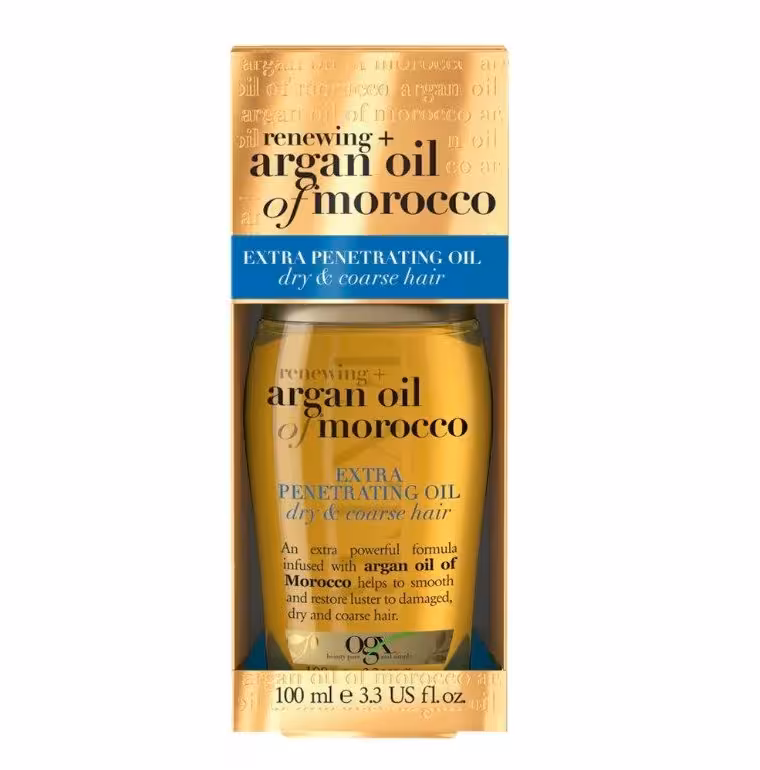 روغن آرگان او جی ایکس Ogx مناسب موهای خشک و آسیب دیده مدل 100ml Extra