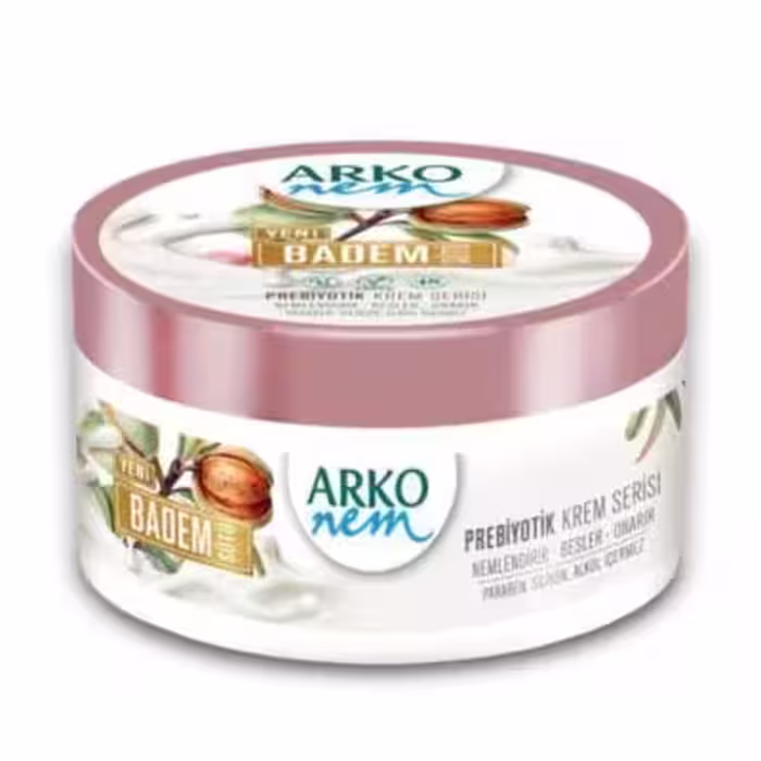 کرم مرطوب کننده آرکو ARKO پربیوتیک شیر بادام حجم 250 میلی لیتر