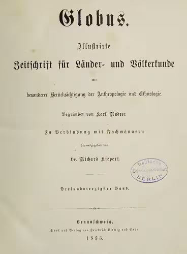 خرید و دانلود نسخه کامل کتاب Globus. Illustrirte Zeitschrift für Länder- und Völkerkunde