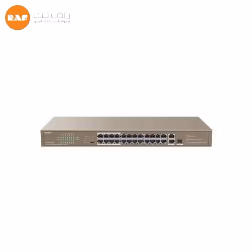 سوییچ 24 پورت PoE  تندا مدل TEF1126P-24-250W