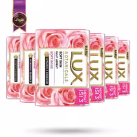 6 عدد صابون لوکس Lux مدل گیاه رز لطیف botanicals soft rose وزن 170 گرم  (اورجینال)
