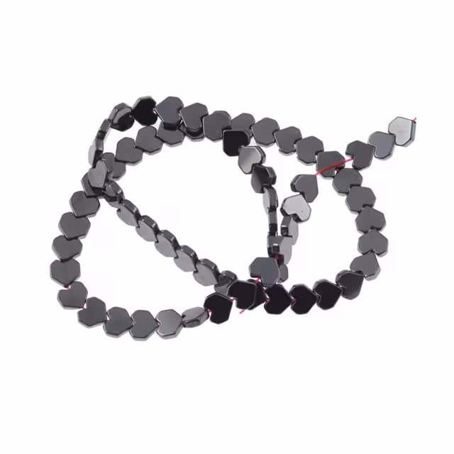 سنگ حدید دودی طرح قلبی سایز 4 تعداد 75 عددی