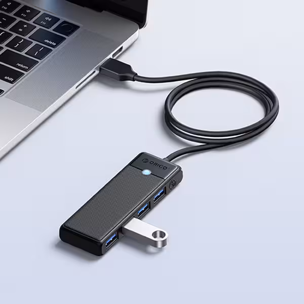 هاب 4 پورت USB3.0 اوریکو مدل ORICO PAPW4A-C3-18 اتصال Type-C