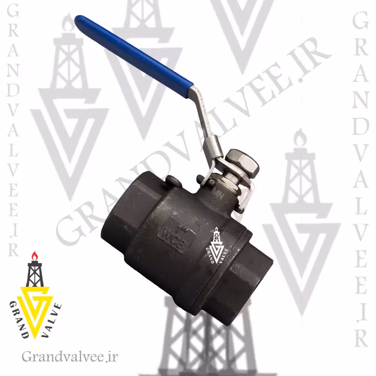 کد:1182 شیرگازی 1000وگ &quot;1/4 اینچ فولادی دو تیکه رزوه ای