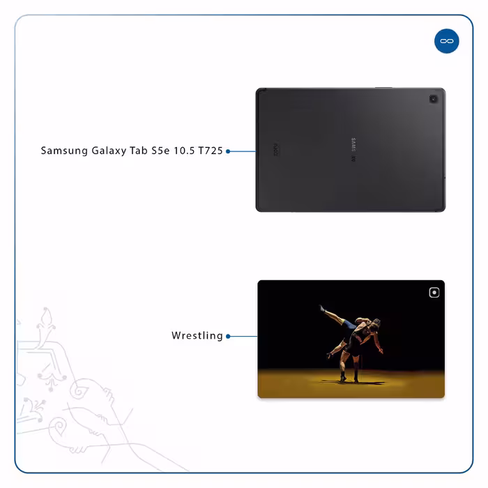 برچسب پوششی ماهوت مدل Wrestling مناسب برای تبلت سامسونگ Galaxy Tab S5e 10.5 2019 T725