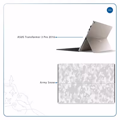 برچسب پوششی ماهوت مدل Army-Snow مناسب برای تبلت ایسوس Transformer 3 Pro 2016