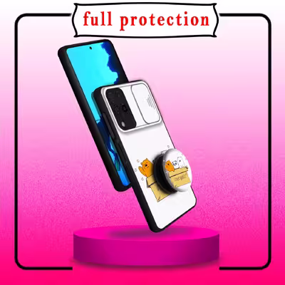 کاور لاین کینگ مدل PandaBax مناسب برای گوشی موبایل سامسونگ Galaxy A22 4G  به همراه پایه نگهدارنده