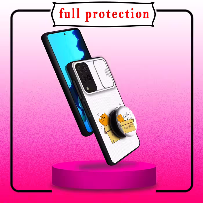 کاور لاین کینگ مدل PandaBax مناسب برای گوشی موبایل سامسونگ Galaxy A22 4G  به همراه پایه نگهدارنده