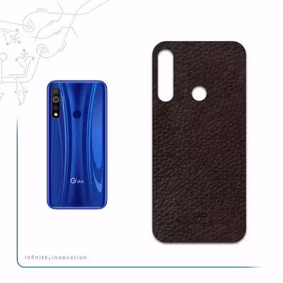 برچسب پوششی ماهوت مدل Dark-Brown-Leather مناسب برای گوشی موبایل جی پلاس P10 Plus