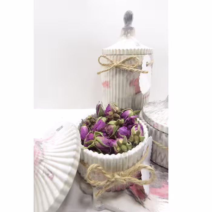 بانکه مدل سنگی کد 266 بسته 3 عددی به همراه سینی