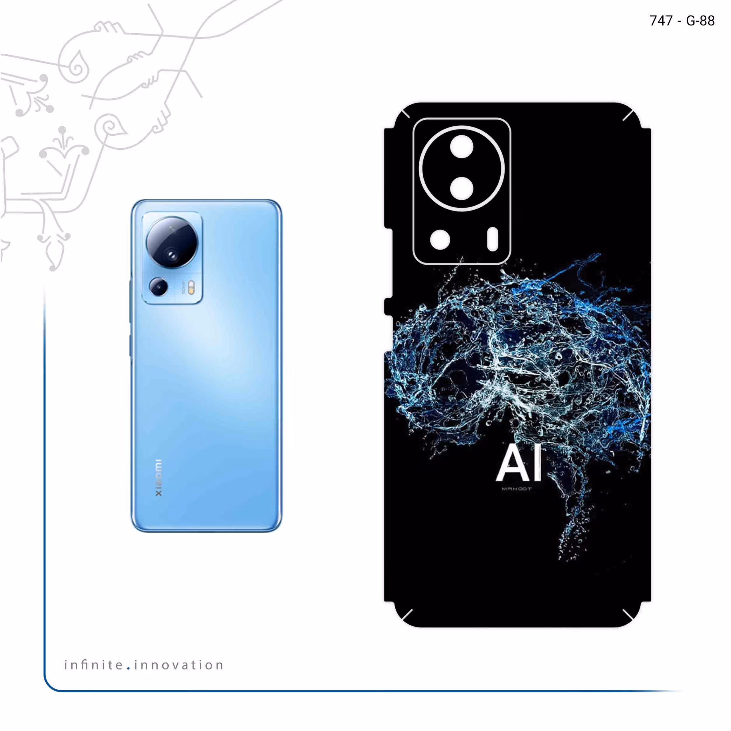 برچسب پوششی ماهوت مدل Artificial intelligence 2 مناسب برای گوشی موبایل شیائومی 13 Lite