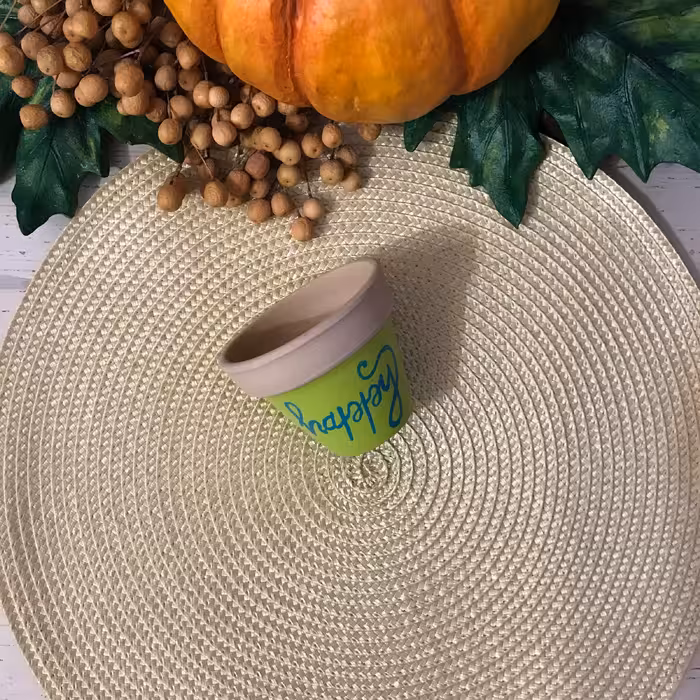 گلدان سفالی مدل happy کد 3