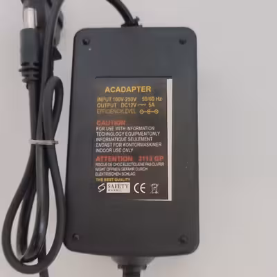 آداپتور 12 ولت 5 آمپر کد 12V5A