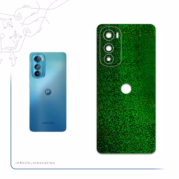 برچسب پوششی ماهوت مدل Green-Holographic مناسب برای گوشی موبایل موتورولا Edge 30