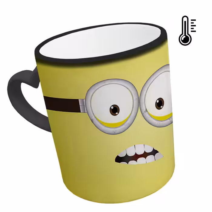 ماگ حرارتی مدل دسته قلبی طرح مینیون کد 43