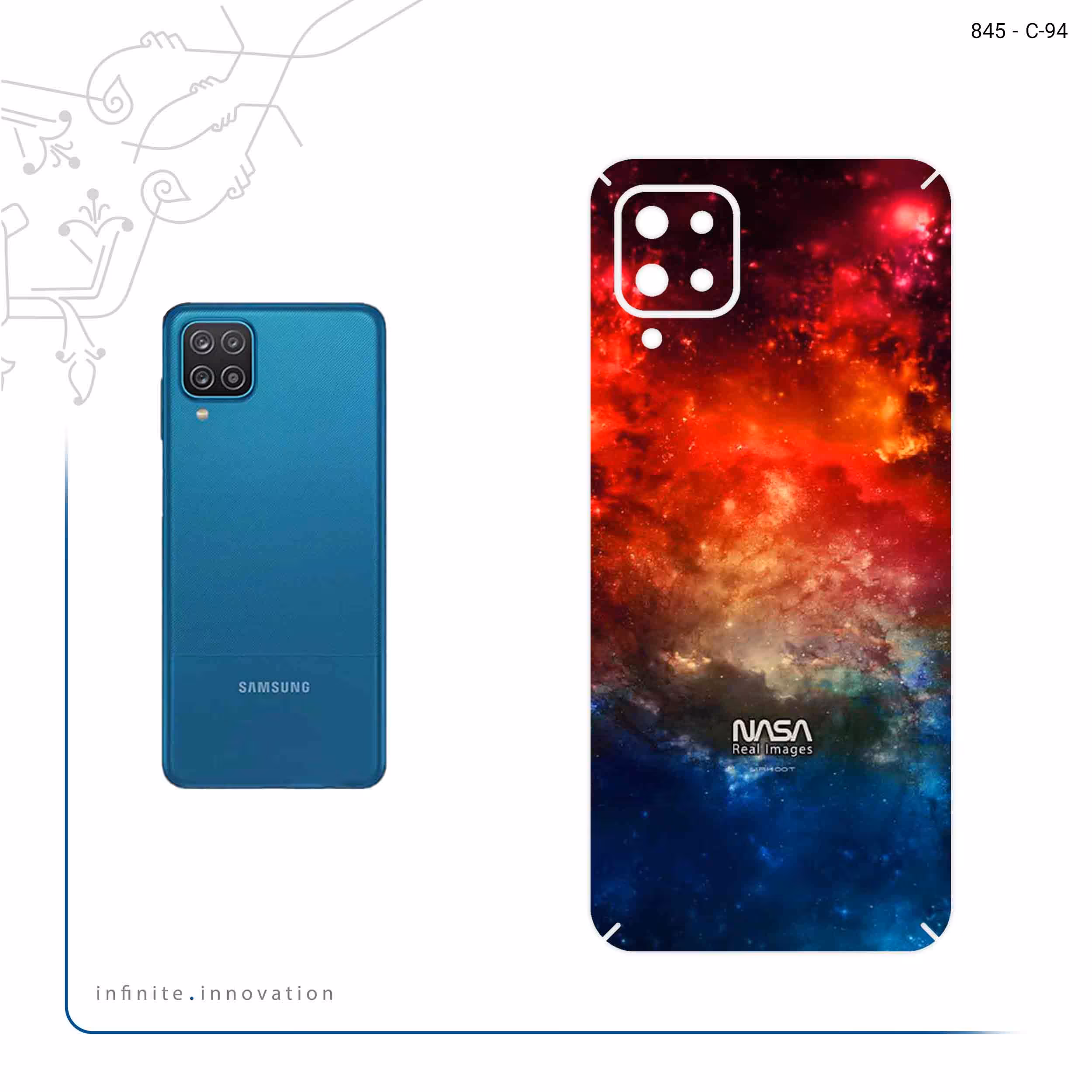 برچسب پوششی ماهوت مدل Universe b NASA 8 مناسب برای گوشی موبایل سامسونگ Galaxy A12 Nacho