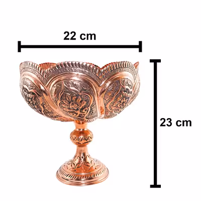 میوه خوری قلمزنی مدل هشتگرد کد 23p22-3f4