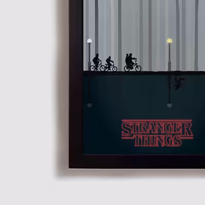 تابلو مدل سریال استرنجر تینگز stranger things B395