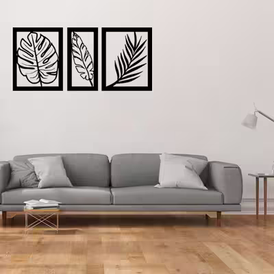 دیوارکوب مدل گلبرگ کد 70048 مجموعه سه عددی