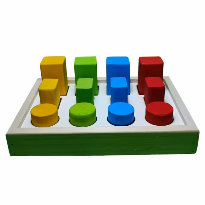 بازی آموزشی مونته سوری مدل ست جاگذاری چوبی