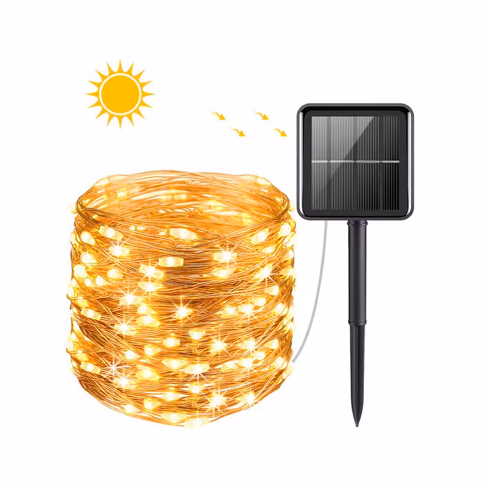 چراغ پارکی خورشیدی مدل Solar Fairy Lights 10M