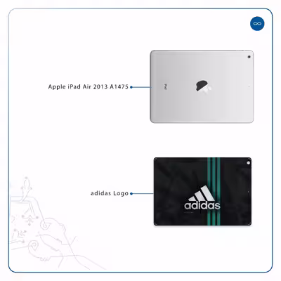 برچسب پوششی ماهوت مدل adidas-Logo مناسب برای تبلت اپل iPad Air 2013 A1475