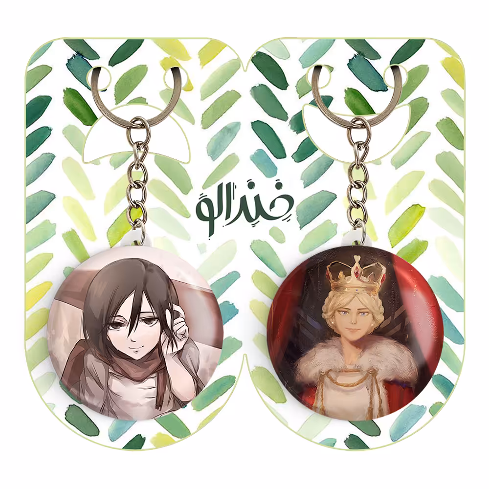 جاکلیدی خندالو مدل میکاسا اکرمن انیمه اتک آن تایتان کد 1860018603 مجموعه 2 عددی