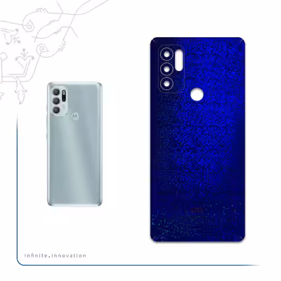 برچسب پوششی ماهوت مدل Blue-Holographic مناسب برای گوشی موبایل موتورولا Moto G60S