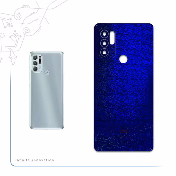 برچسب پوششی ماهوت مدل Blue-Holographic مناسب برای گوشی موبایل موتورولا Moto G60S