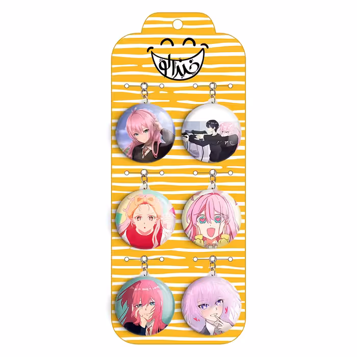 جاکلیدی خندالو مدل انیمه شیکیموری کد 827A مجموعه 6 عددی