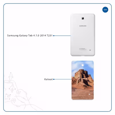 برچسب پوششی ماهوت مدل Kaloot مناسب برای تبلت سامسونگ Galaxy Tab 4 7.0 2014 T231