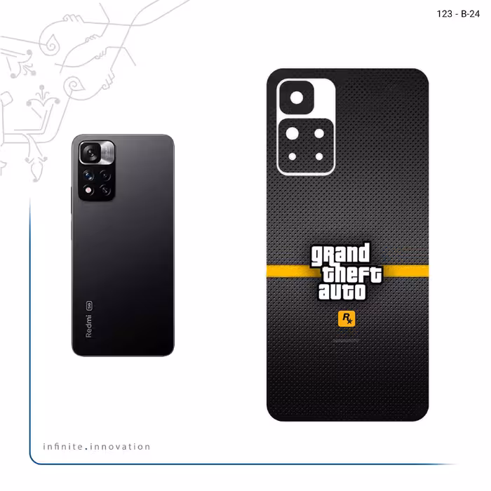 برچسب پوششی ماهوت مدل GTA مناسب برای گوشی موبایل شیائومی Redmi Note 11 Pro Plus 5G