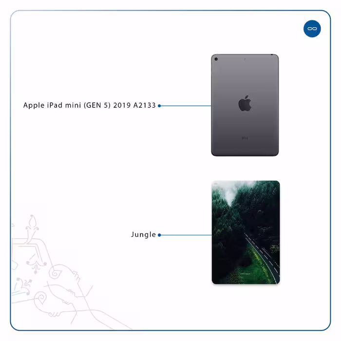 برچسب پوششی ماهوت مدل Jungle مناسب برای تبلت اپل iPad mini (GEN 5) 2019 A2133
