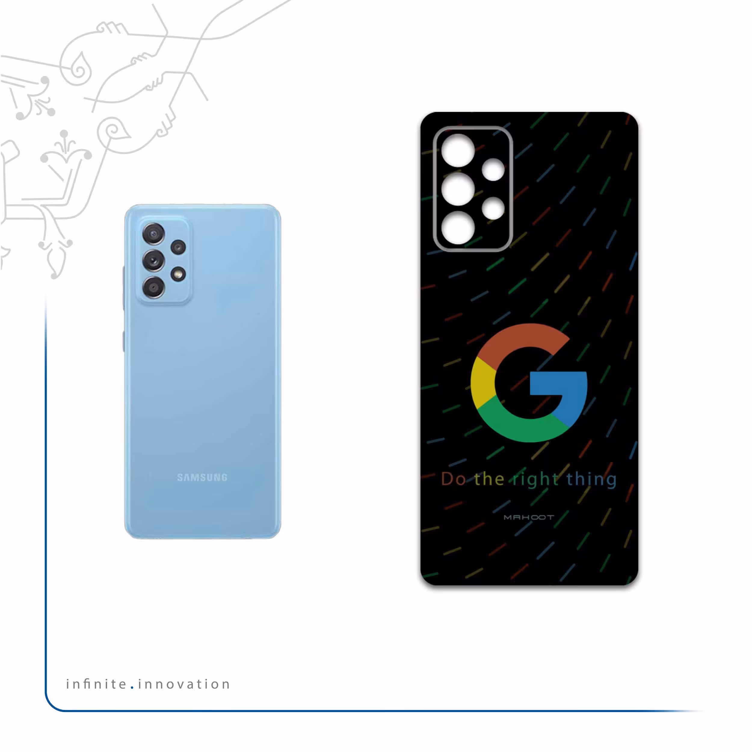 برچسب پوششی ماهوت مدل Google-Logo مناسب برای گوشی موبایل سامسونگ Galaxy A52 5G