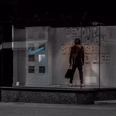 چراغ دیواری نئون دیزاین طرح Nike_TBL