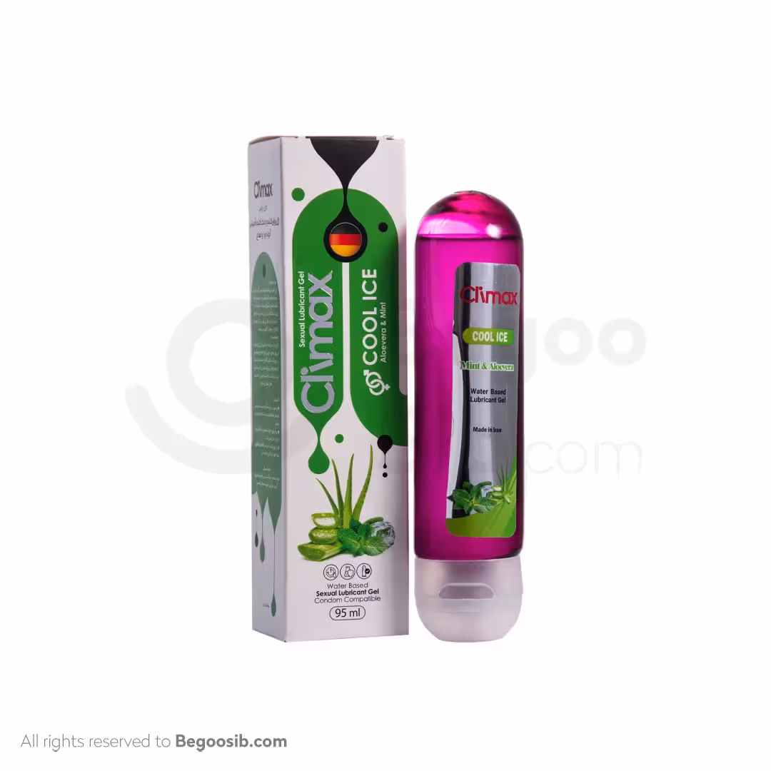 ژل روان کننده و خنک کننده آمیزشی آلوئه ورا و نعناع کلایمکس 95 میلی لیتری
