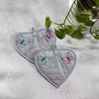 دستگیره قلبی مخمل پروانه - طرح 72