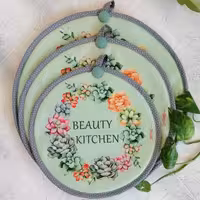 ست 3تایی دمکنی مخمل پرنیان- طرح 6