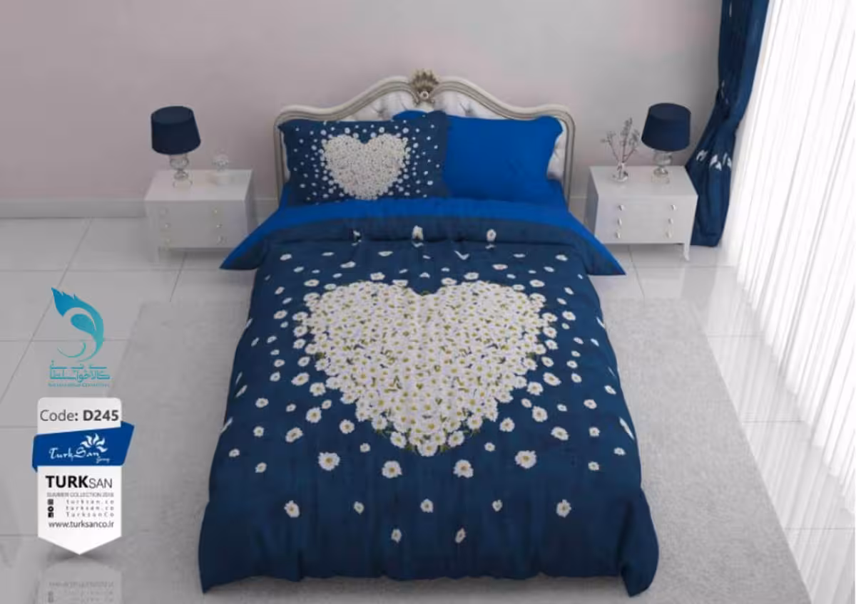 روتختی مدل turksan کد D245 یک نفره 4 تکه | ارسال از انبار تهران به سراسر کشور