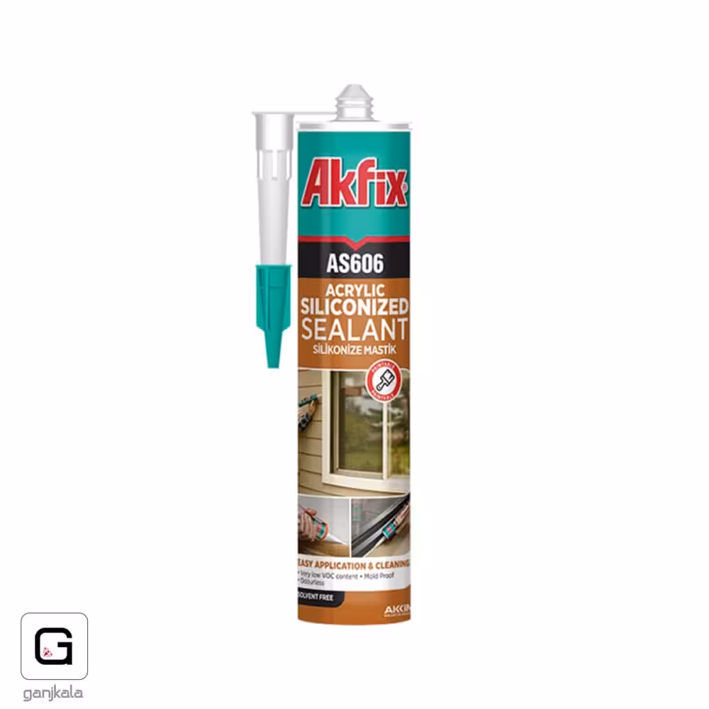خمیر درزگیر اکریلیک قهوه ای AC606 آکفیکس Akfix