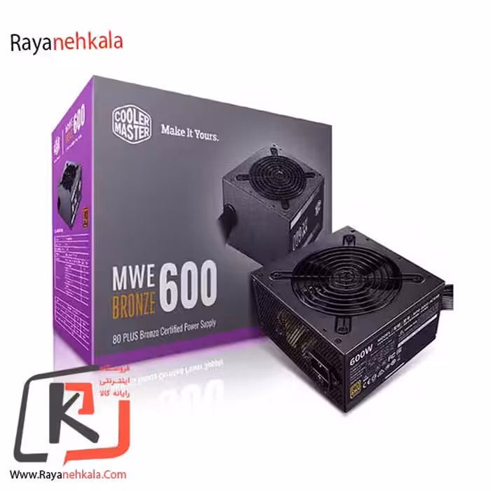 منبع تغذیه کامپیوتر کولر مستر مدل MWE Bronze 600