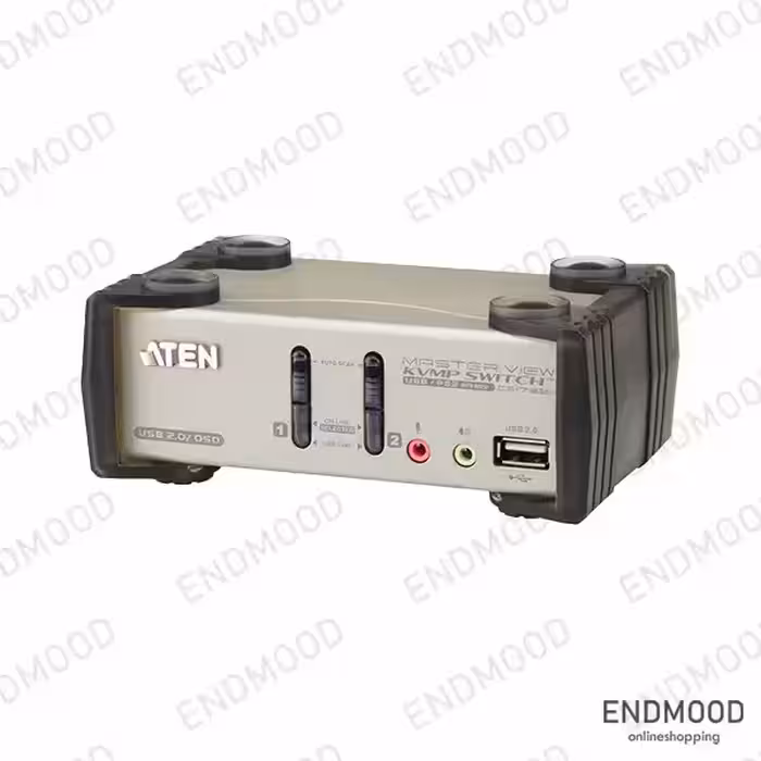 کی وی ام سوئیچ 2 پورت VGA/USB/Audio و PS/2 آتن ATEN CS1732B