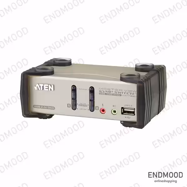 کی وی ام سوئیچ 2 پورت VGA/USB/Audio و PS/2 آتن ATEN CS1732B