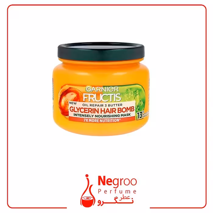 ماسک مو ترمیم کننده گارنیر مدل KERATIN HAIR BOMB حجم 320 میل