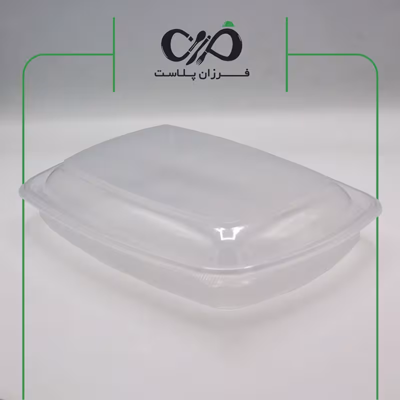 ظرف یکبار مصرف پلی پرو تک خانه 1800 طب پلاستیک شفاف (150 عددی)